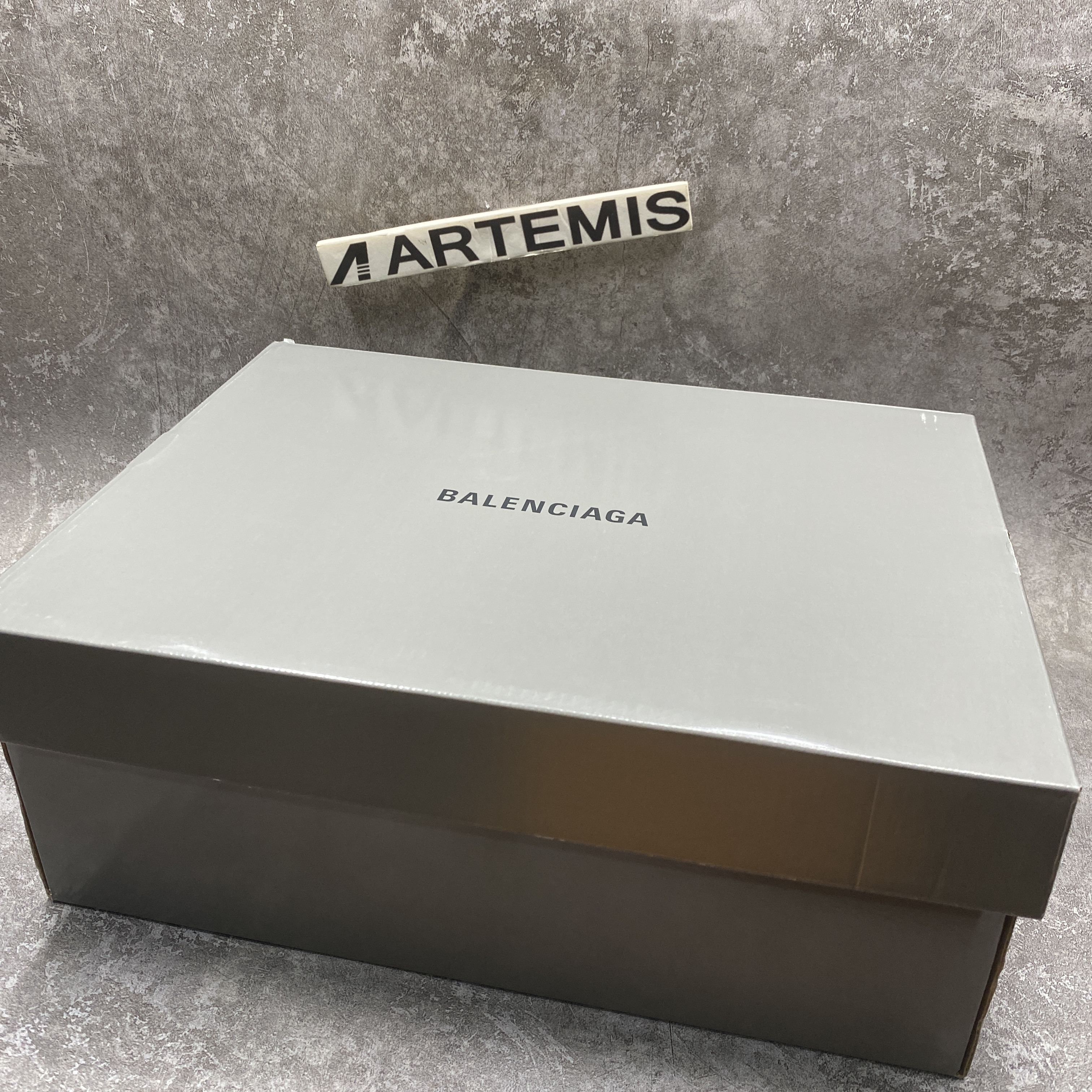 Balencag Off-White Clear Sole Triple S Sneakers