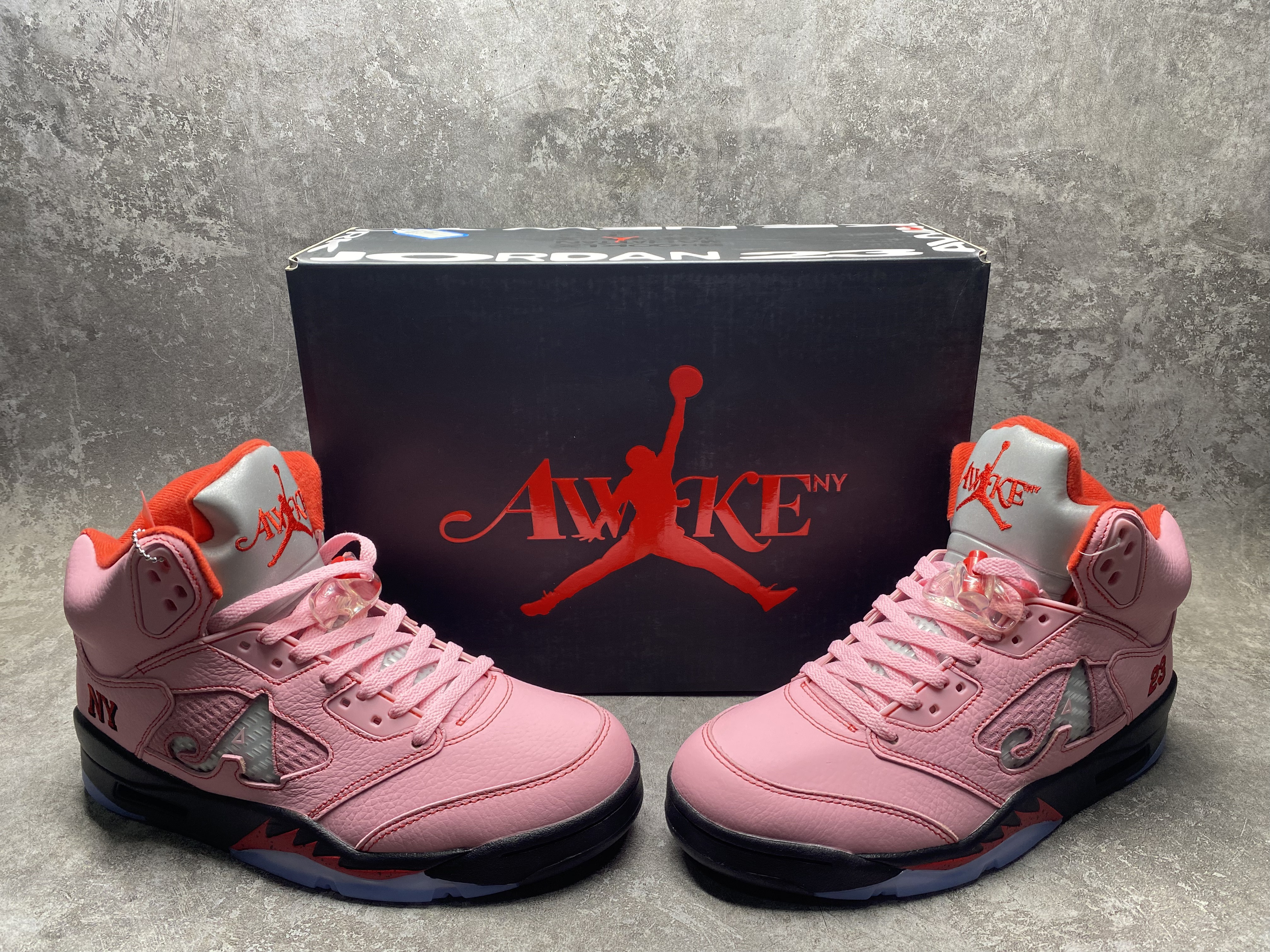 UA Jordan 5 Retro Awake NY Arctic Pink