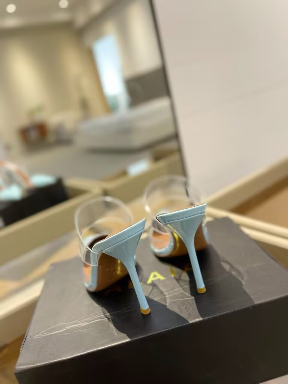 UA ALAÏA Le Coeur Mule Heart-Toe Slingback Pump 10.5cm Heel