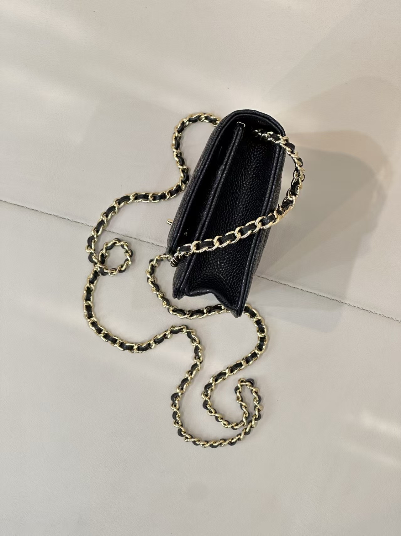 Ch*el woc classic wallet on chain 13x19cm