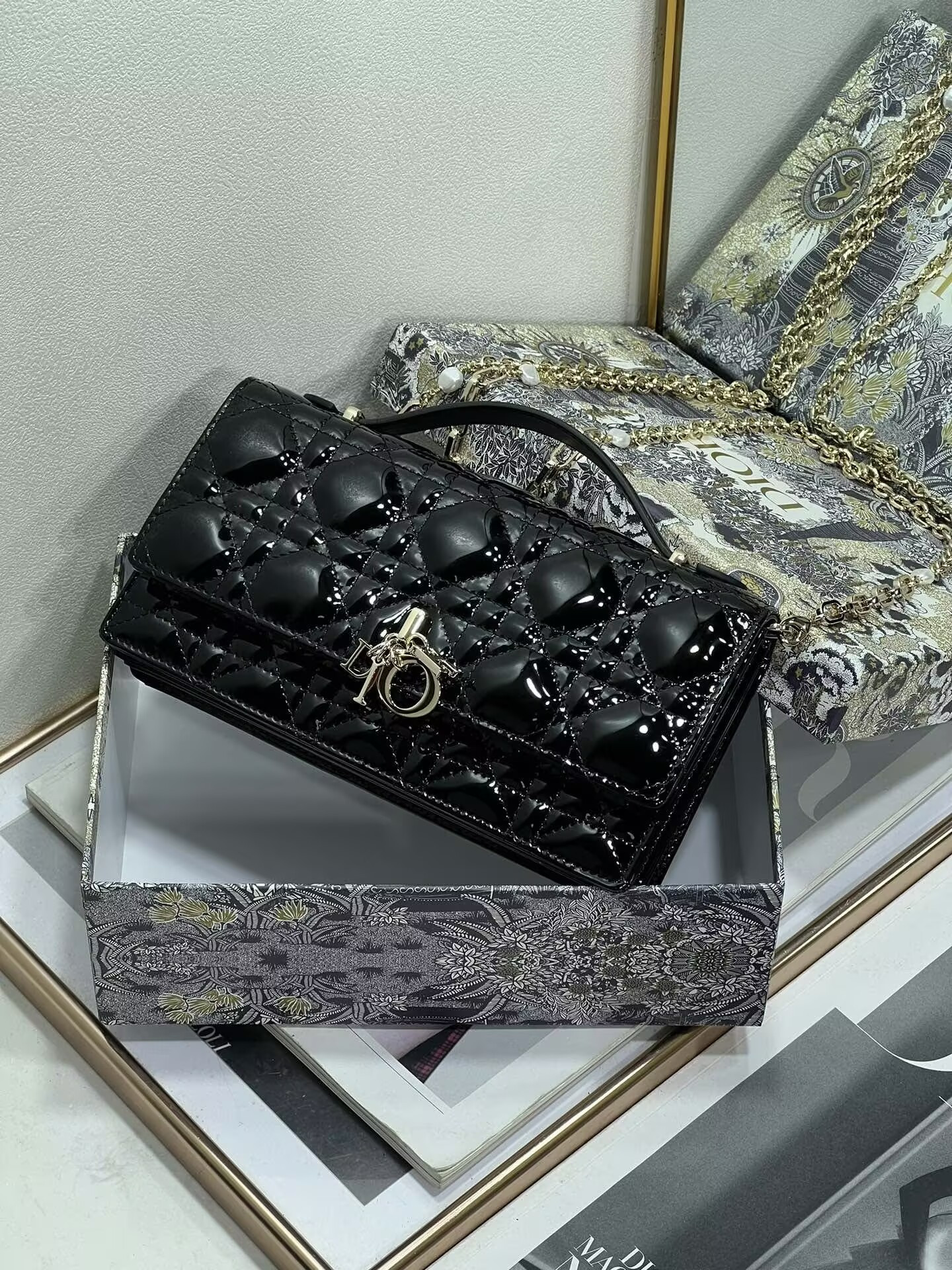 miss D*or mini handbag 21x11.5x4.5cm