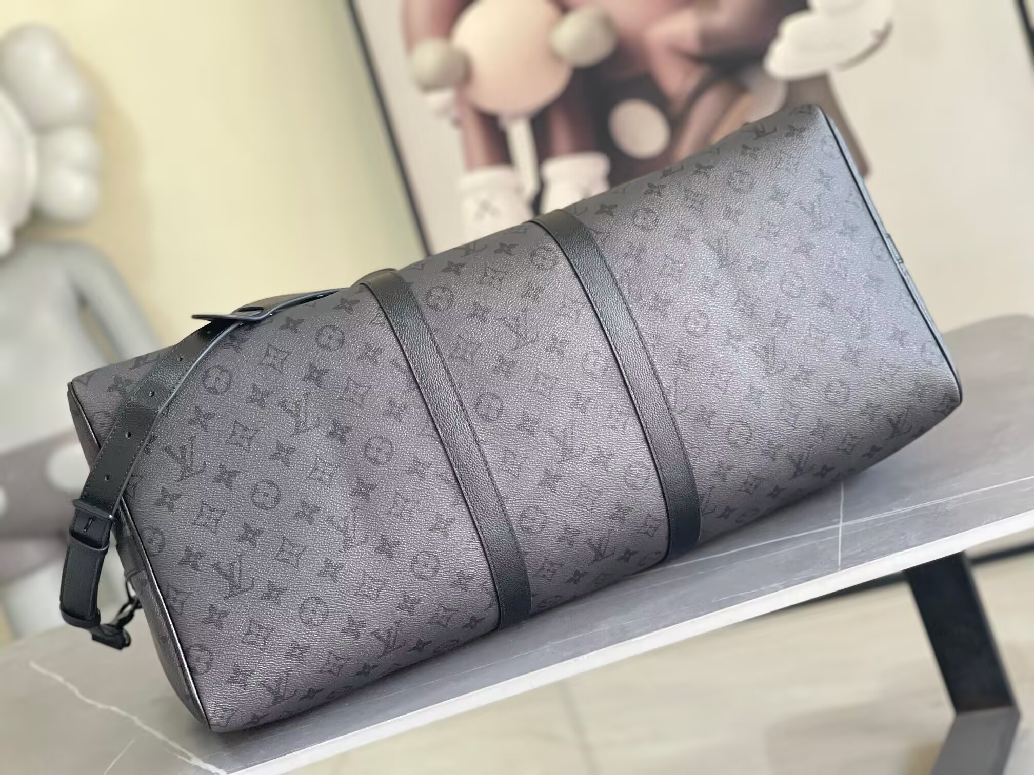 LV Keepall Bandoulière 55 M28405 55x27x20cm