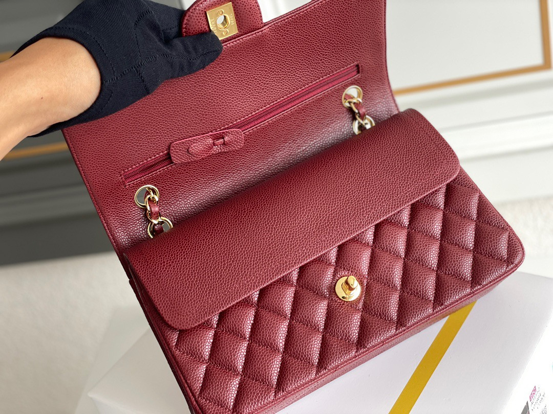 Ch*el classic handbag 15.5 × 25.5 × 6.5 cm