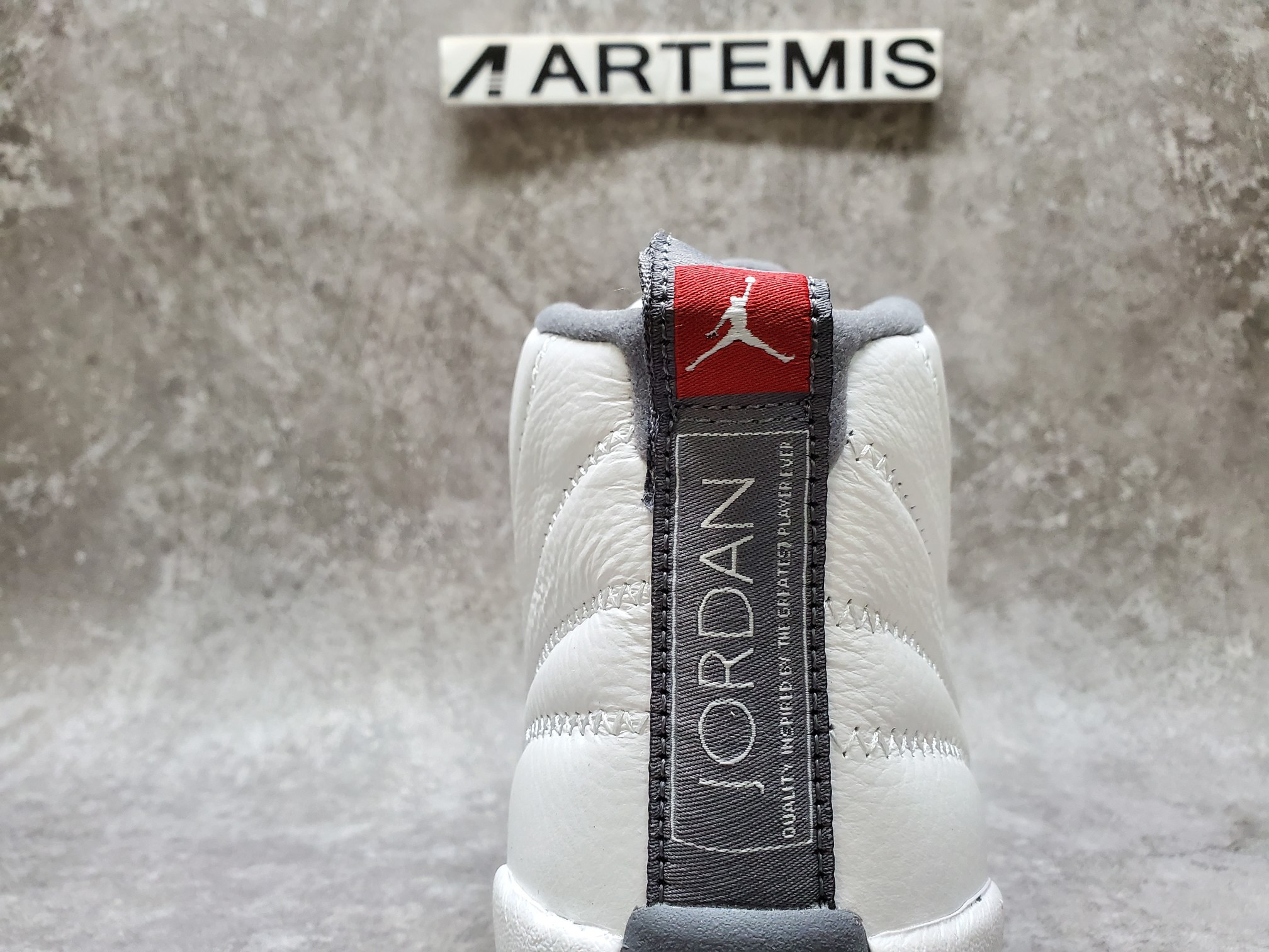 Air Jordan 12 Retro White Dark Grey