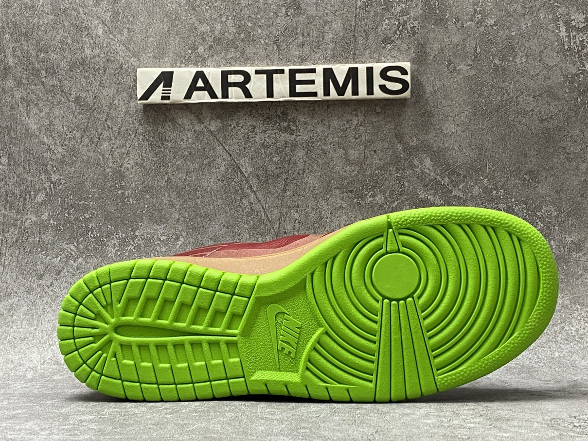 Nike Dunk Low 1-Piece Laser Varsity Red Chartreuse