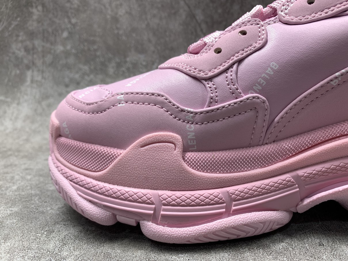 Balenciga Triple S Allover Logo Pink
