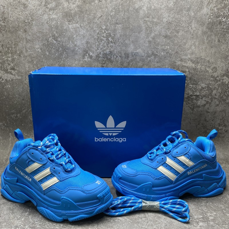 Balenciga x adida Triple S Blue White