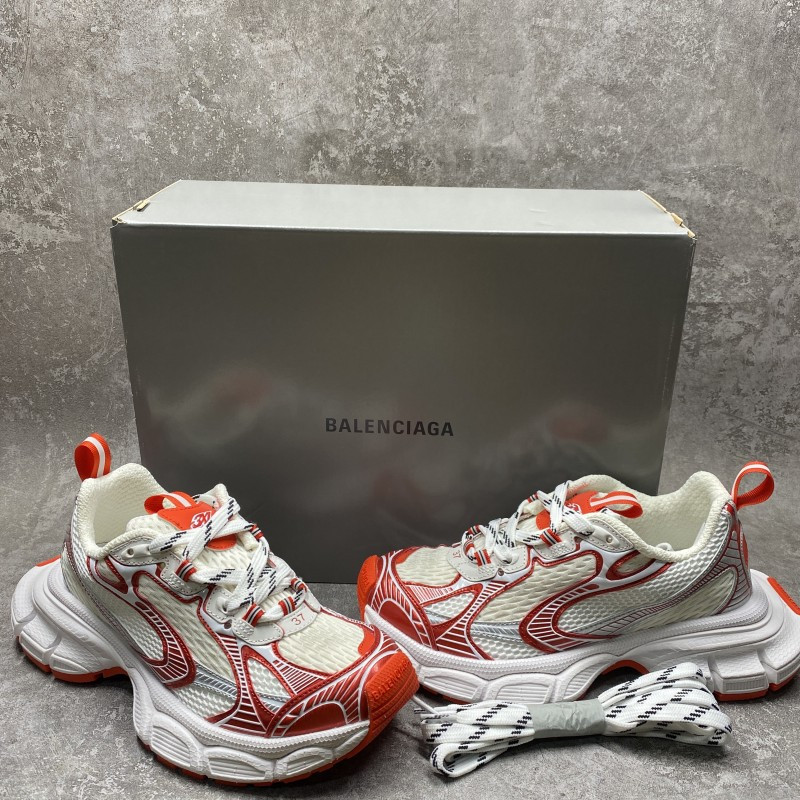 Balenciga 3XL Sneakers in White Red