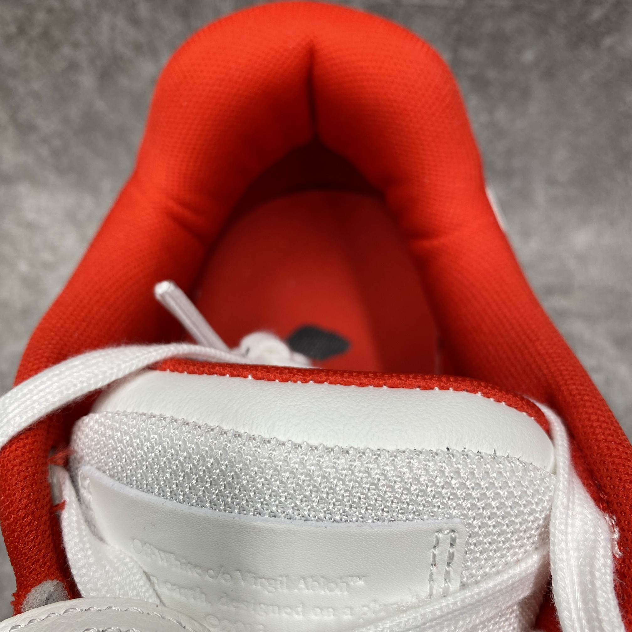 OFF-WHITE Out Of Office OOO Low Tops For Walking White White Red FW21