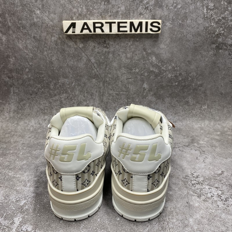 LV Trainer Beige Stripe Monogram