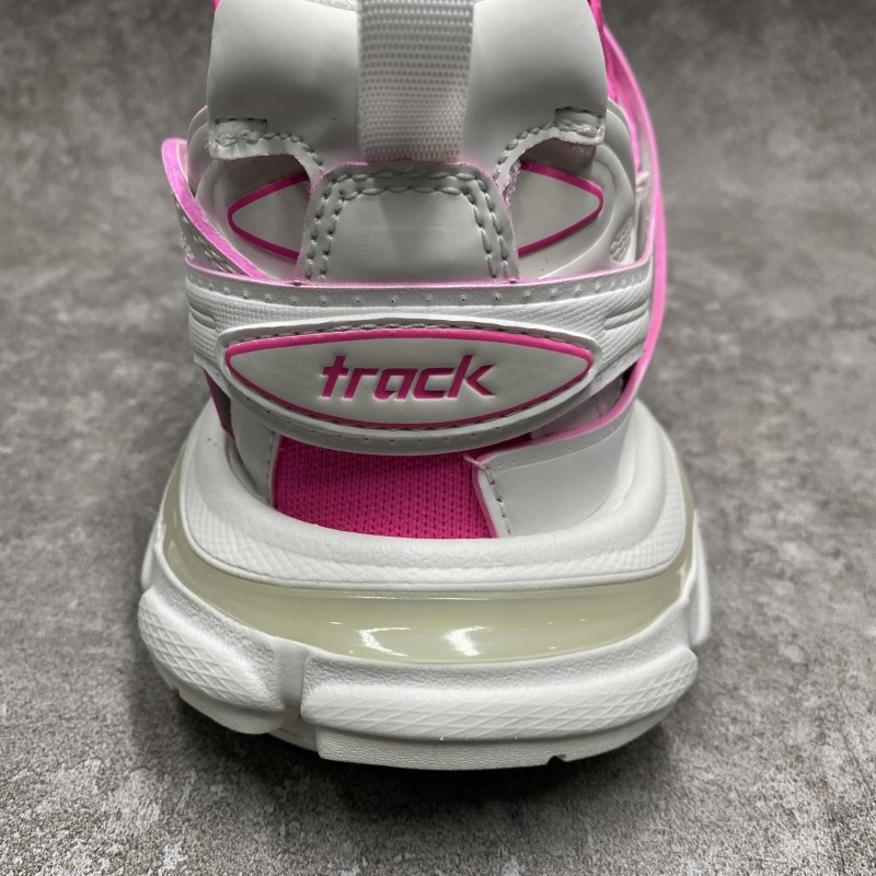 Ba*len*cia*ga track sock white pink