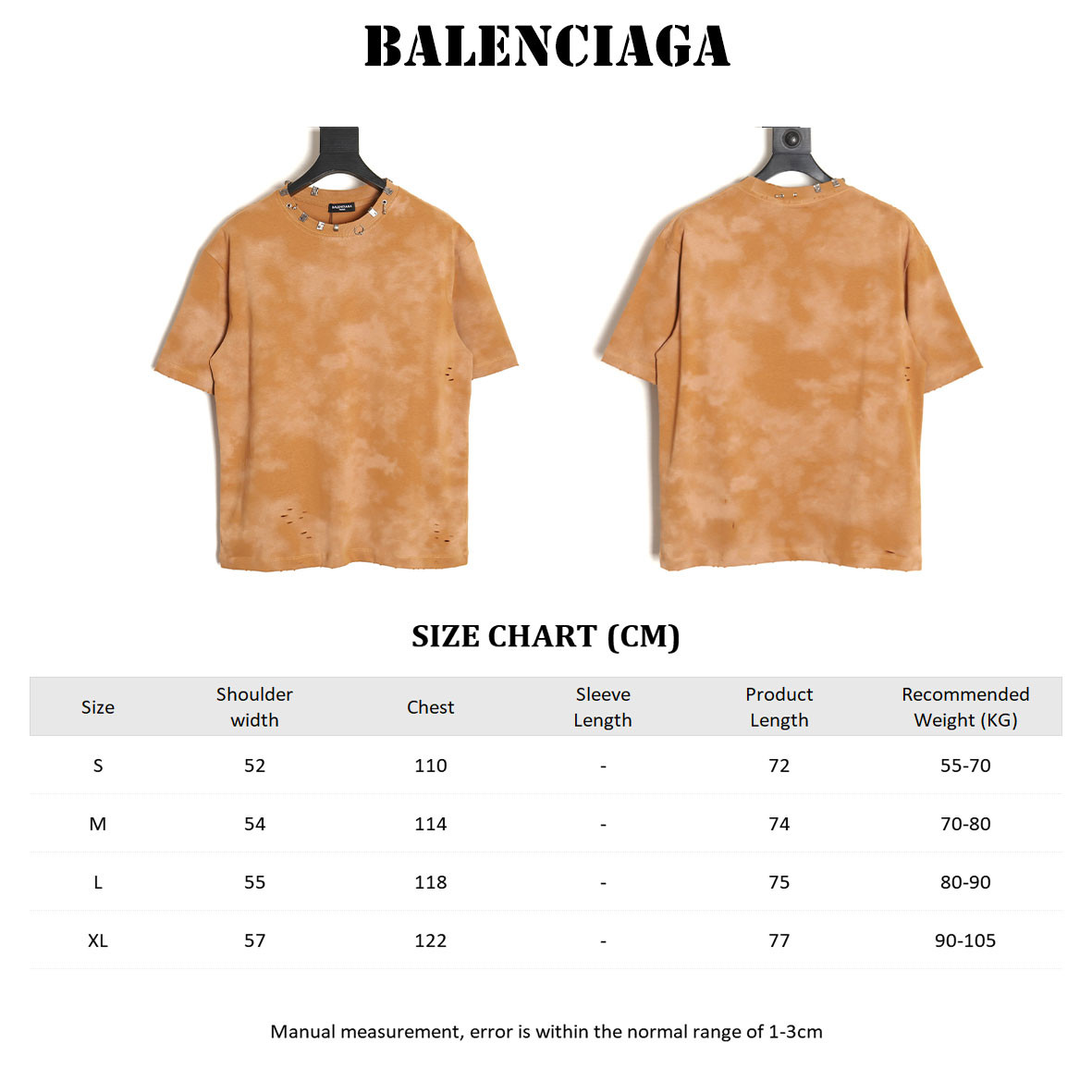 Ba*len*cia*ga 23ss short-sleeved t-shirt
