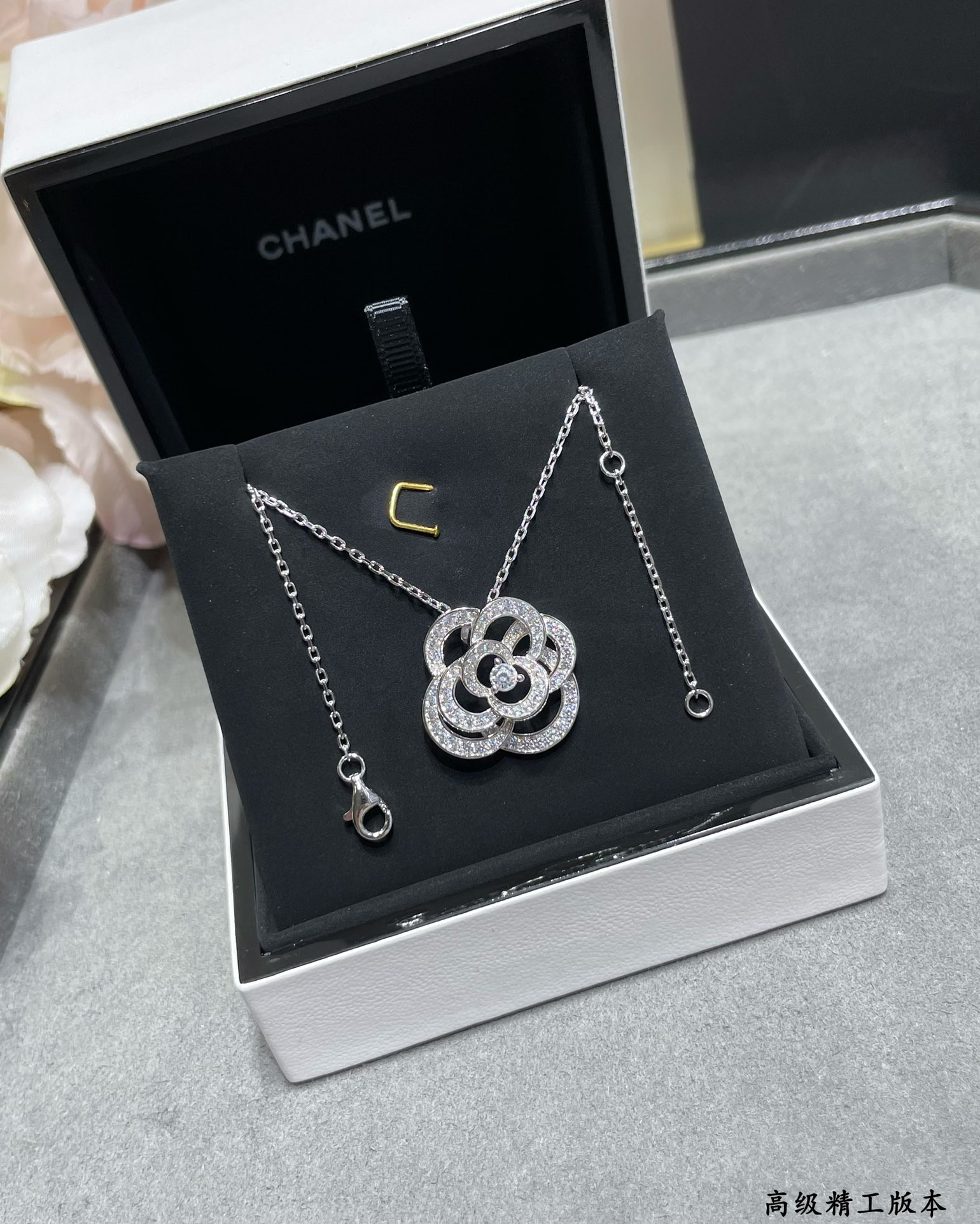 Ch*el camellia necklace
