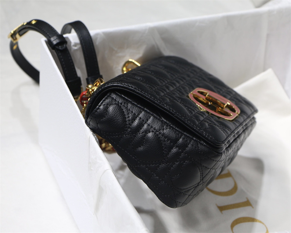 small D*or caro bag amour black 20 x 12 x 7 cm