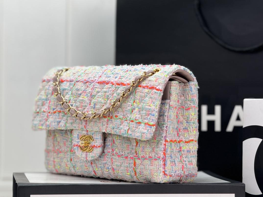 Ch*el classic 11.12 handbag 4.7 × 7.8 × 2.3 in