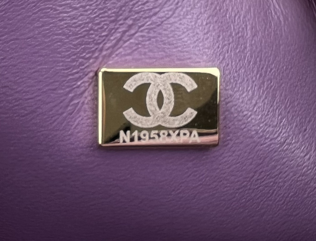 Ch*el classic 11.12 handbag tweed & gold-tone metal 6 × 9.9 × 2.5 in