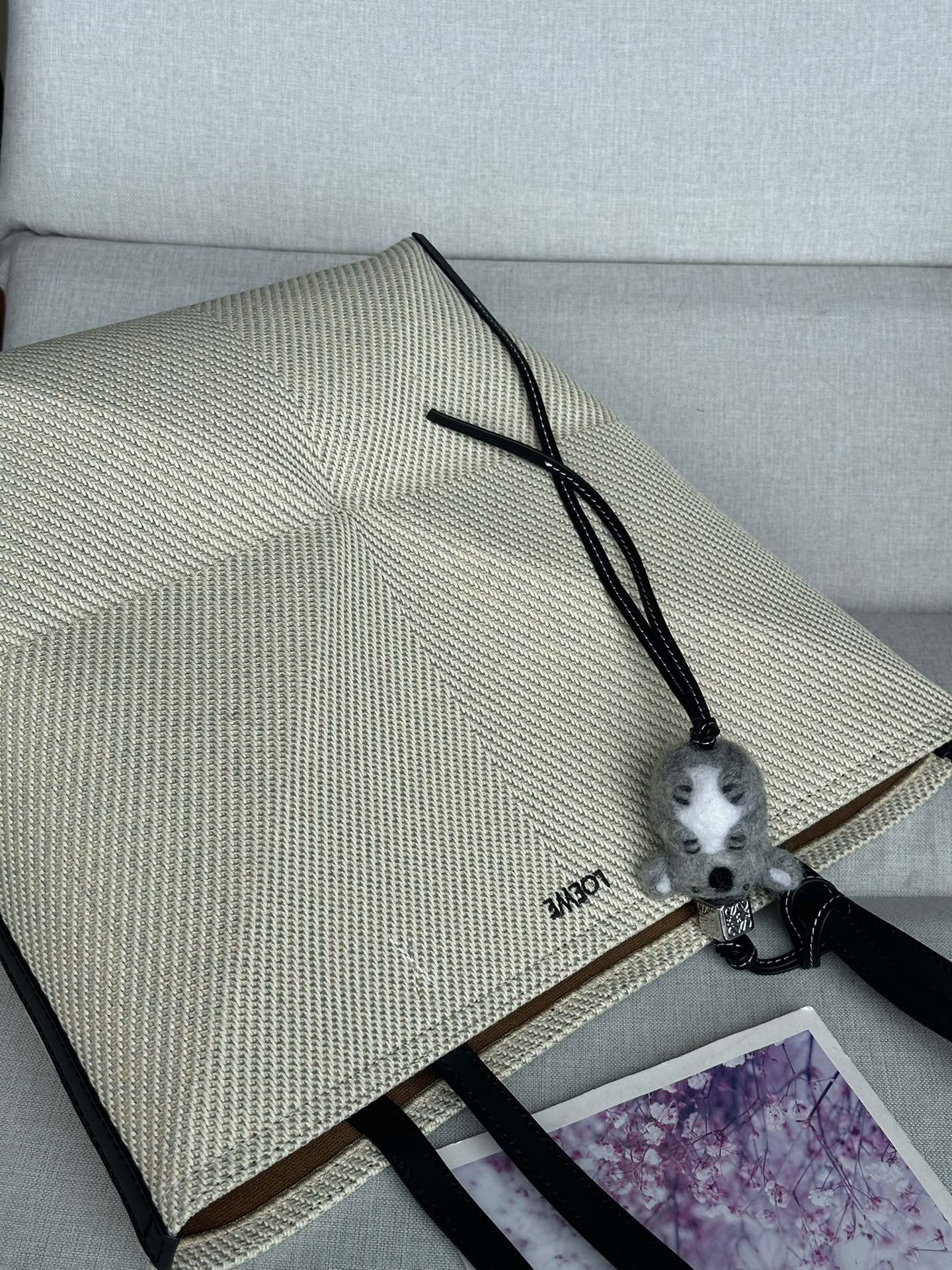 L0ew* puzzle fold tote 21x5.5x31cm