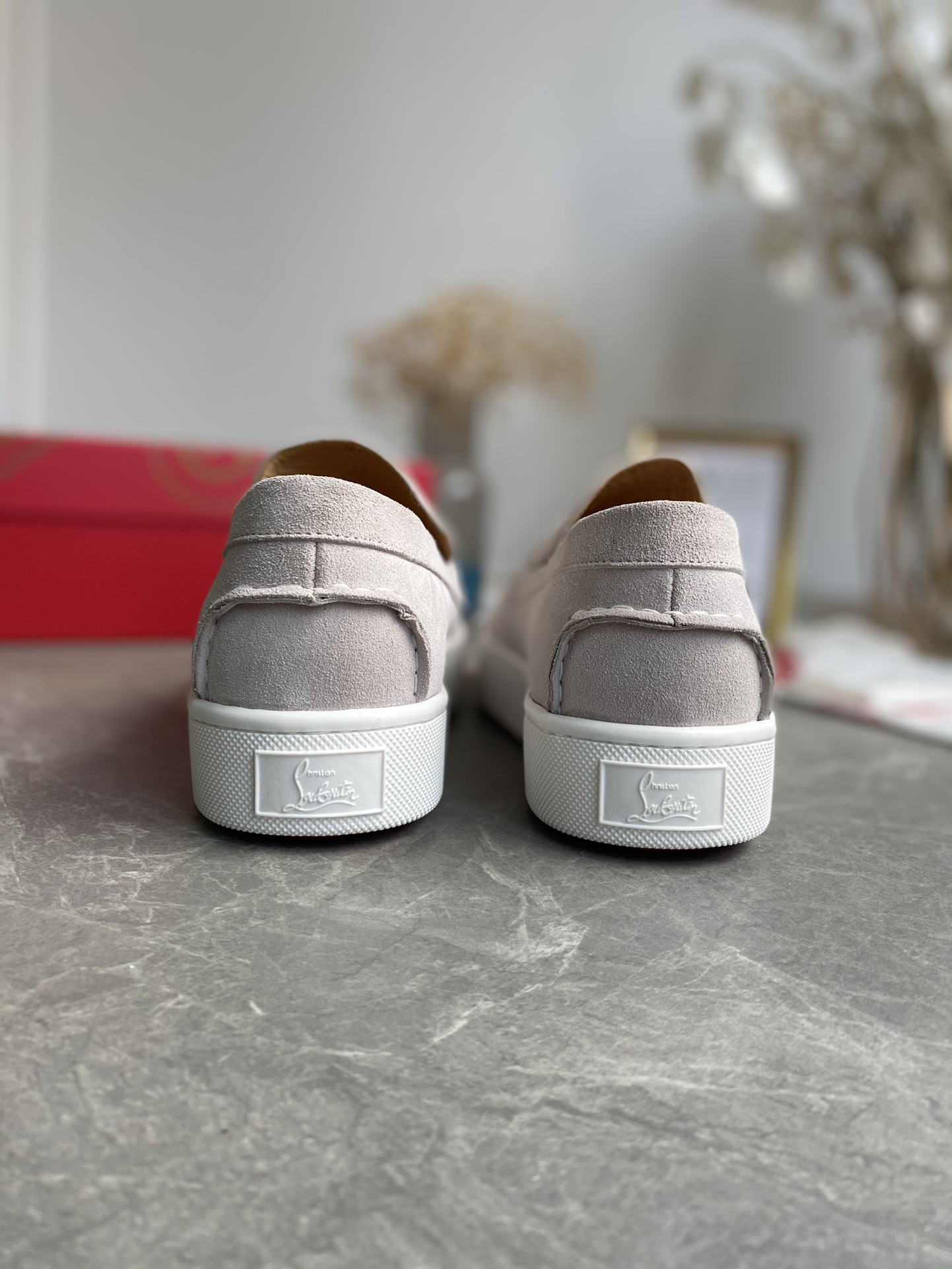 ua Ch**an louboutin thick-soled loafers