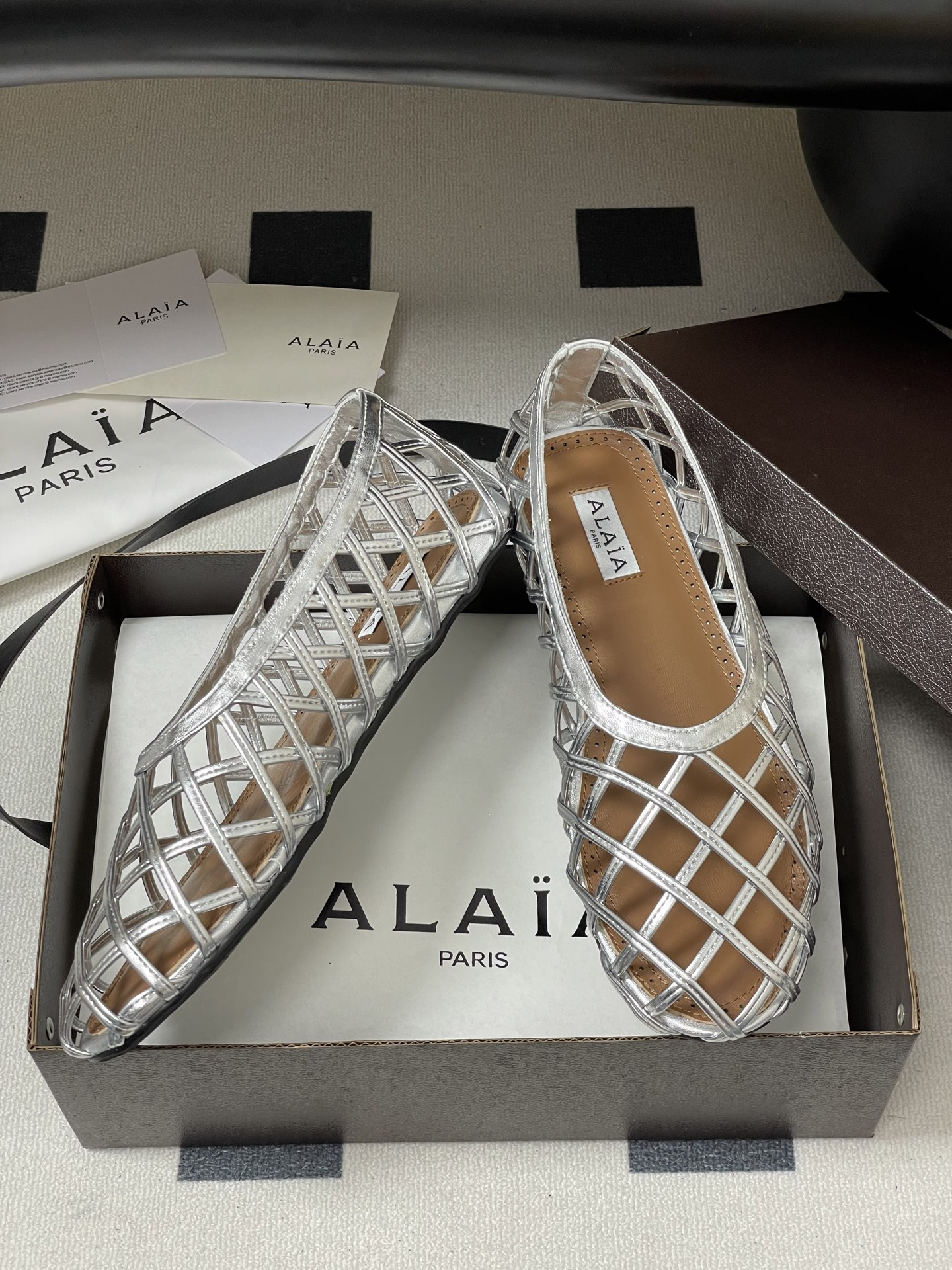 UA Alaïa CAGE BALLET FLATS(Customized Size 7-10 days production time)