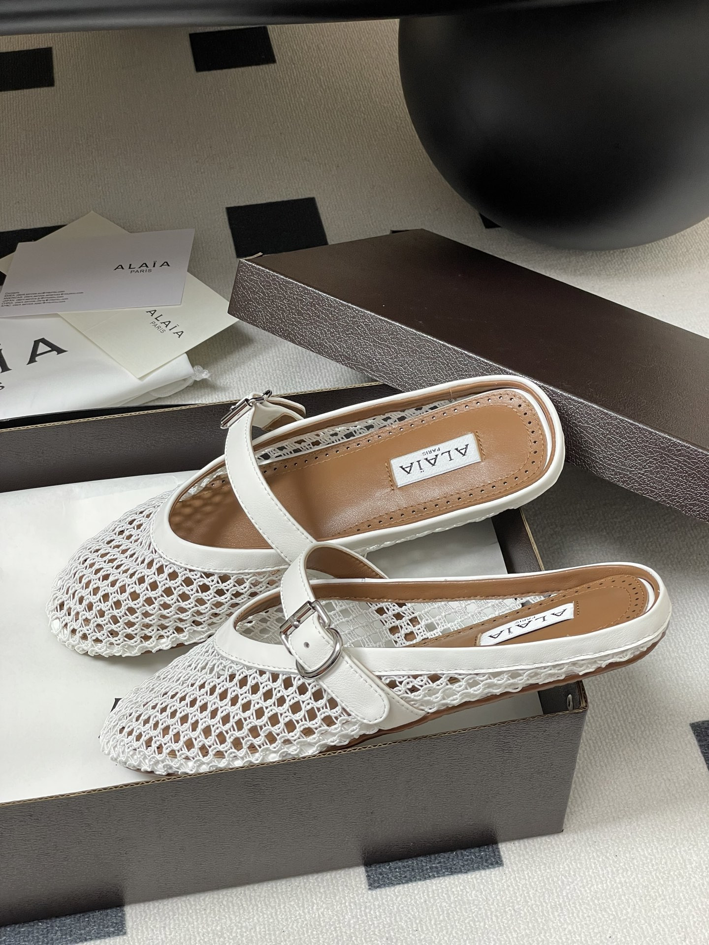 UA Alaia Flat Mules(Customized Size 7-10 days production time)