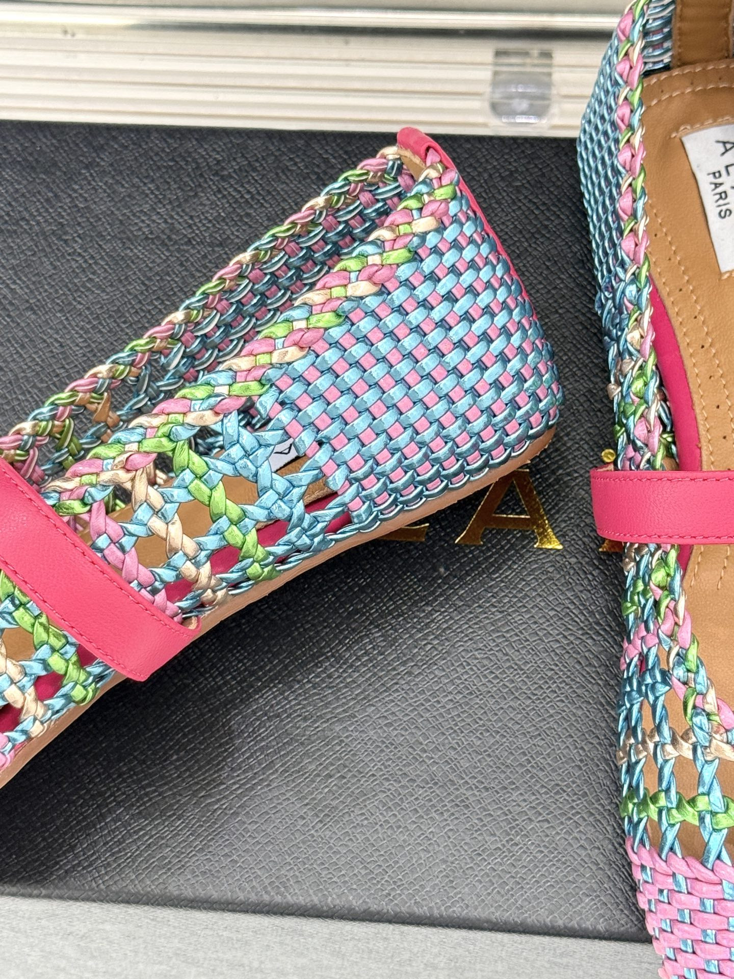 UA Alaïa Hollow Woven Mary Jane Flats(Customized Size 7-10 days production time)