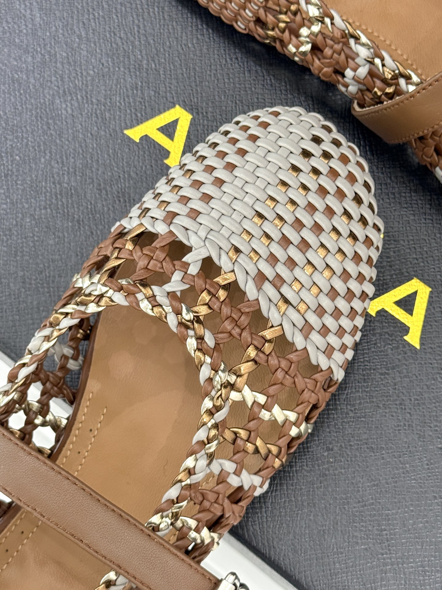 UA Alaïa Hollow Woven Mary Jane Flats(Customized Size 7-10 days production time)